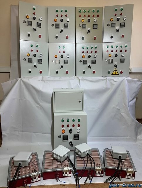 Нагревательная камера на 24 бочки по 200 литров или 6 еврокубов по 1000 литров, 2 уровня хранения, электрический обогрев ТЭНами или газом до -20 кВт, 4950x3850х1730 мм, рабочая температура нагрева до -250 ᵒС, напряжение -220/380В